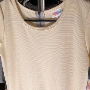 BNWT Lularoe Amelia Dress  Cream has POCKETS!